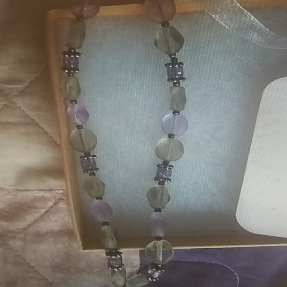 Bracelet of semi precious stones